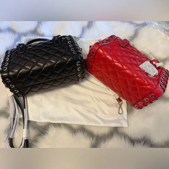 Authentic brand new MK Hippie Grommt Sophie satchel in leather - Picture 7 of 7